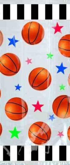 a bag with basketballs and stars on it