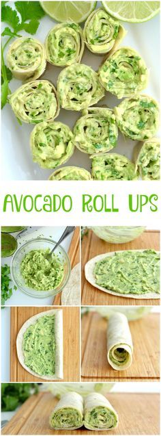 avocado roll ups are the perfect appetizer for any party