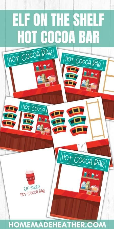 the elf on the shelf hot cocoa bar printables