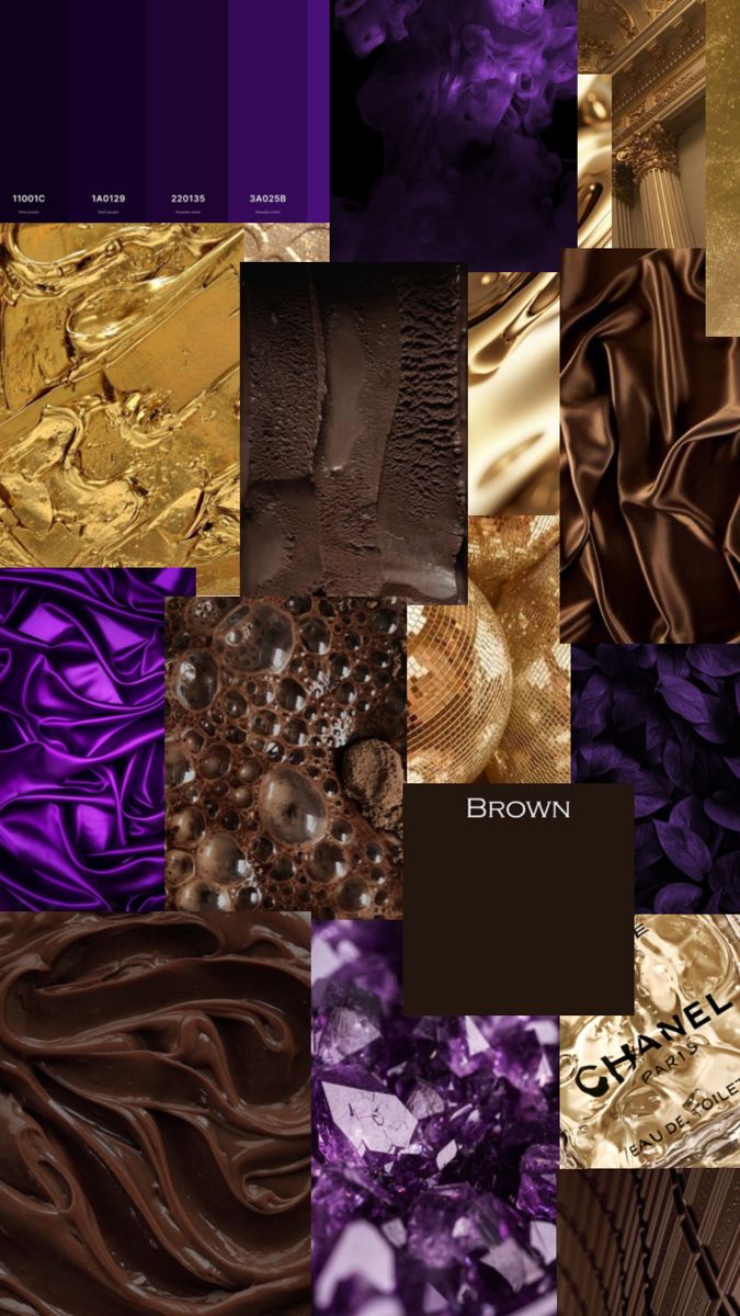 purple gold and brown colouring Purple And Earth Tones, Luxury Brand Palette, Purple Brown Aesthetic, Brown And Purple Aesthetic, Purple And Brown Aesthetic, Gold And Purple Aesthetic, Purple Gold Color Palette, Purple And Gold Aesthetic, Insect Play