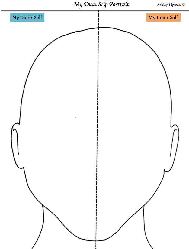 the back side of a man's head with lines drawn to show his hair