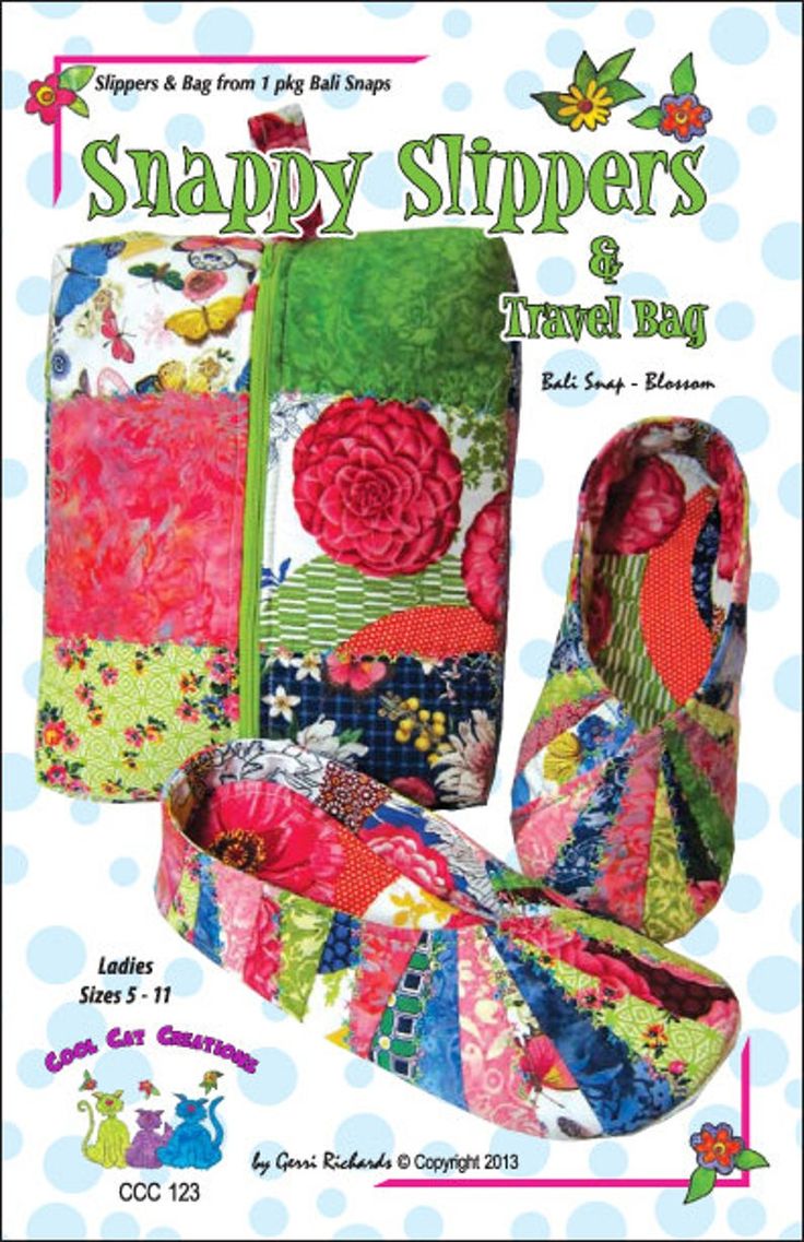 the book cover for snappy slippers and travel bag, featuring an image of flowers