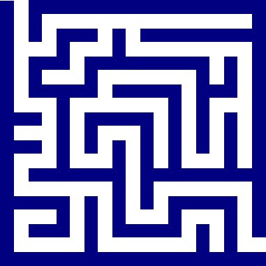 an image of a blue and white maze