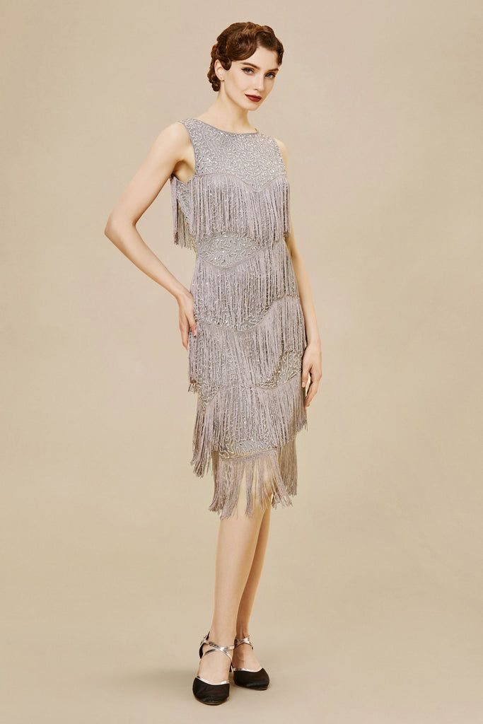 1920s Inspired Dresses, Themed Dresses, 1920s Dresses, Flapper Dresses, Gatsby Dress, Dim Gray, Art Deco Print, The Roaring Twenties, 1920s Dress