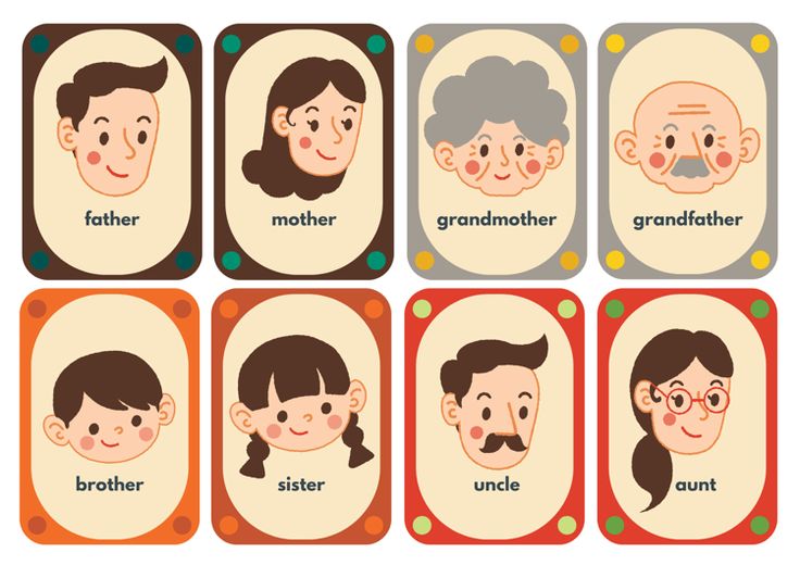 six different types of people's faces with the words grandmother and grandfather on them