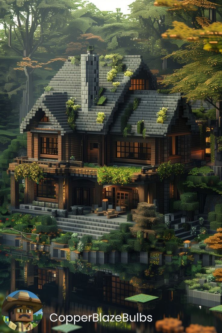 explosive block minecraft nyt Minecraft Cabin Aesthetic, Spruce Houses Minecraft, Cozy Minecraft Cabin, Dark Oak Biome House Minecraft, Minecraft Lodge House, Minecraft Dark Wood House, Minecraft Dark Oak Builds, Minecraft Spruce Cabin, Spruce Cabin Minecraft