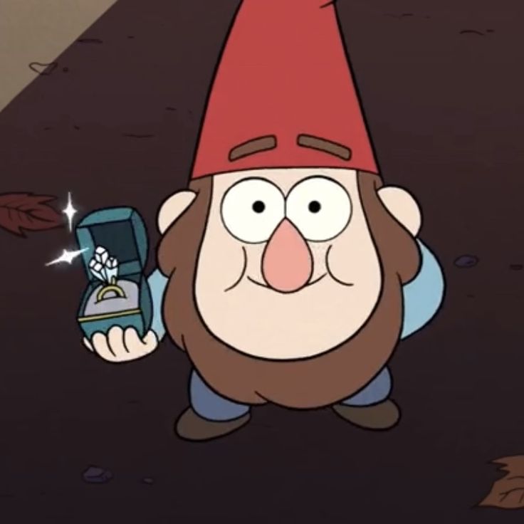 a cartoon character holding a cell phone in one hand and wearing a red hat on the other