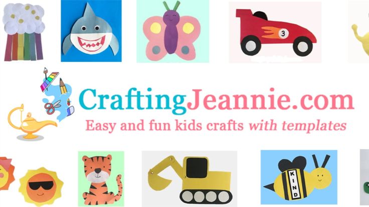 Crafting Jeannie - Kids Crafts +  Printable Craft Templates