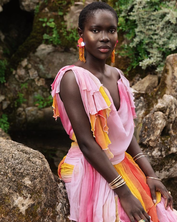 Inspired by the wind deity Oya, this light as air layered design flows and billows with every step. Shop our Oya set, now available in Fire, Water & Earth link to shop in bio ✨ Pink Maxi Dress With Draped Sleeves, Flowy Pink Silk Chiffon Maxi Dress, Summer Draped Maxi Dress With Ruffles, Bohemian Draped Maxi Dress For Party, Summer Pre-draped Maxi Dress, Flowy Bohemian Silk Chiffon Maxi Dress, Pink Draped Silk Maxi Dress, Maxi Skirt And Top Set, Maxi Skirt And Top