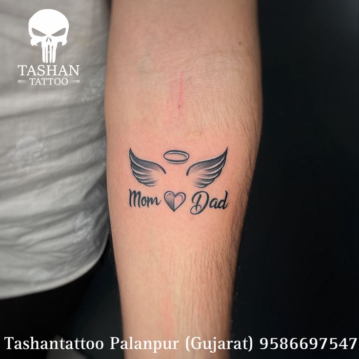 TashanTattoo
AshokTattooWala
S.4.5,Tirupati plaza
Opp. New bus stand
Near gd modi collage
Palanpur (gujrat)
9586697547
9687533310 Mum And Dad Tattoos Men, Mom Dad Tattoo Design For Men, Mom Dad Tattoo Design, Small Remembrance Tattoos, Mom And Dad Tattoo, Mum And Dad Tattoos, Mom Dad Tattoo, Japanese Tattoo Words, Memorial Tattoo Ideas