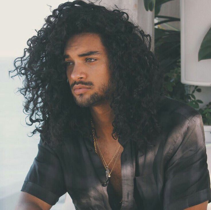 Hair goals Black Hairstyles Male, Long Black Hairstyles, Black Haircut Styles, Hairstyles Male, John Snow, Best Beard Styles, Black Men Haircuts, 28 December, Dream Man