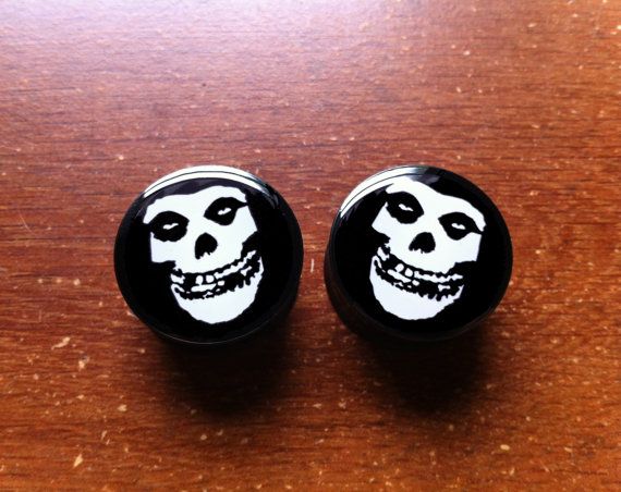 Misfits Plugs Buy 2 Pairs Get 1 Free by PlugHug on Etsy Saddle Fitting, Cool Piercings, Plug Earrings, Body Modification, Body Jewelry Piercing, Tunnels And Plugs, Stretched Ears, Gauged Earrings, Ear Gauges