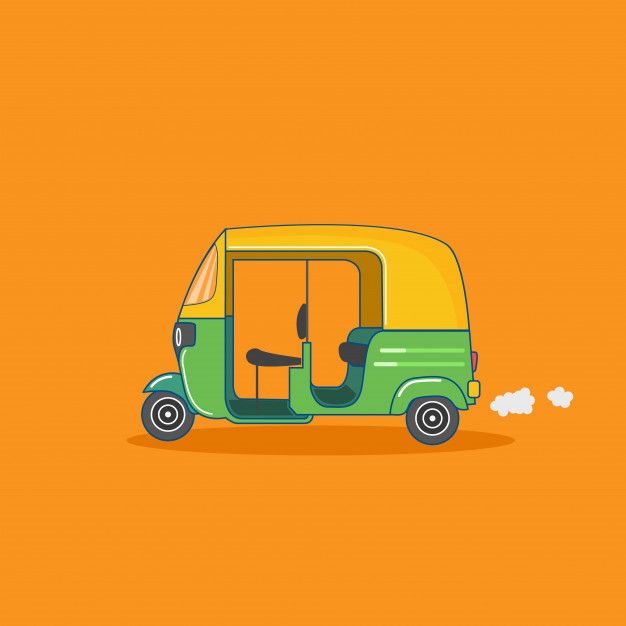 Auto taxi | Premium Vector #Freepik #vector #art #india #indian #transport Indian Illustration, Illustrator Design Tutorial, Car Vector, Truck Art, Free Iphone Wallpaper, Indian Art Paintings, Art Wallpaper Iphone, Yellow And Green, Pics Art