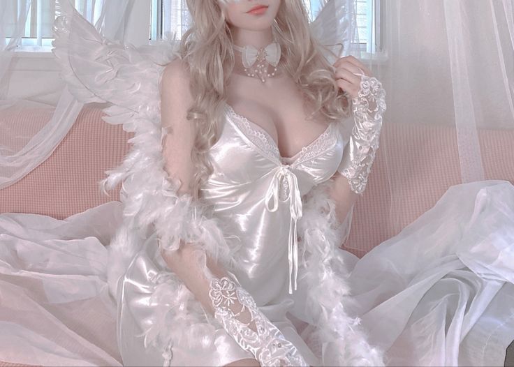 Angelic Y2k Aesthetic, Angelcore Outfits Aesthetic, Angelcore Banner Discord, Angelcore Aesthetic Outfits Casual, Angel Aesthetic Fashion, Angel Astethics Outfit, Angel Style Outfit, Pink Angelcore Aesthetic, Angle Core Outfit