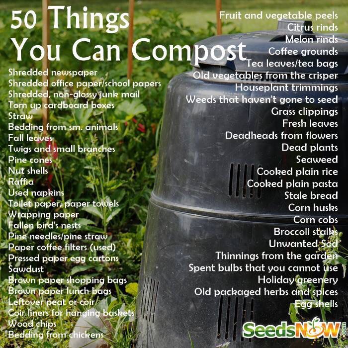 an advertisement for composting in the garden