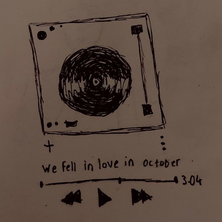 a drawing with words written on it that say we fell in love in october 30