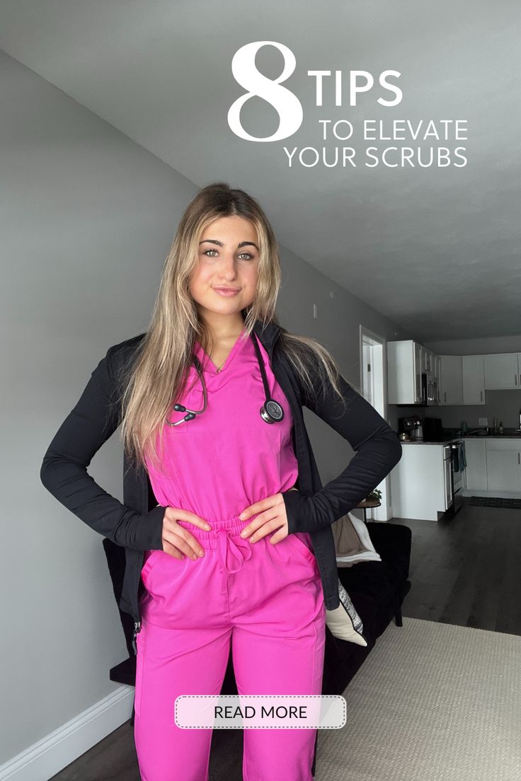 Nurses Outfits Scrubs, Fall Scrubs Outfit, Professional Scrub Outfit, Medical Secretary Outfit, Clinic Nurse Outfit, Nurse Scrub Outfits, Nurse Casual Outfit, Cute Scrub Looks, Scrubs And Crocs Outfit