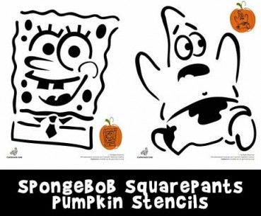 the spongebob squarepants pumpkin stencils