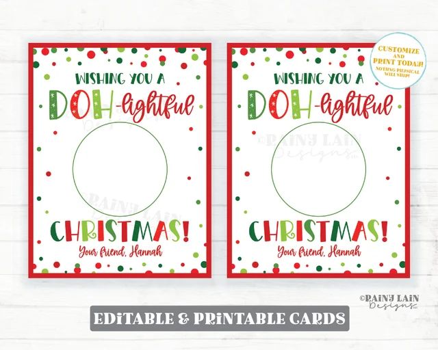 two christmas cards with the words wishing you a do - it - yourself christmas on them