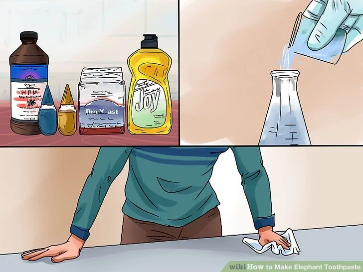 how to make elephant toothpaste with pictures