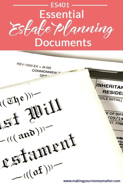 a pile of papers with the words essential estate planning documents