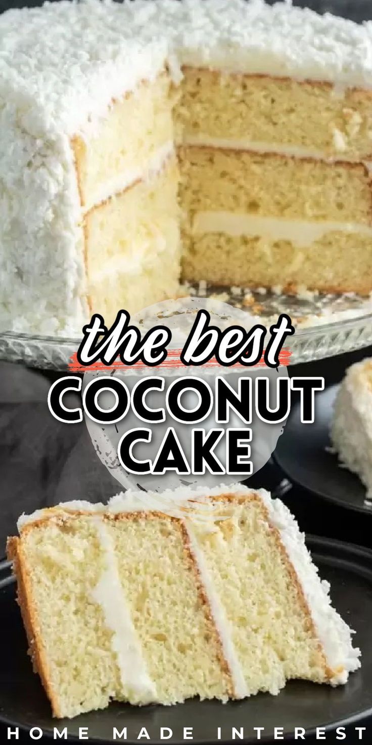 the best coconut cake recipe is in this post