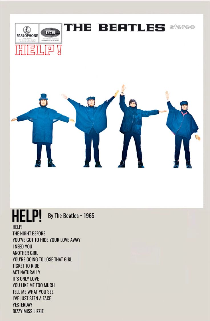 an advertisement for the beatles album, help