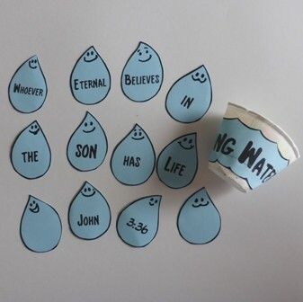 a roll of blue stickers with words and raindrops on them that say no matter