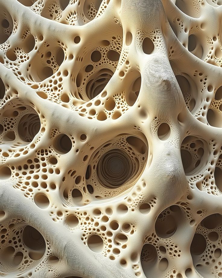 an intricately designed surface with holes in it