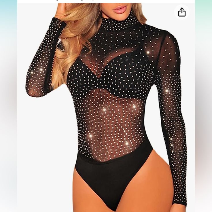 Sheer Mesh Turtleneck Neck See Through Leotard Bodysuit Body Tops Bought For Eras Tour And Ended Up Not Wearing. From Amazon! Mesh Turtleneck, Body Noir, Leotard Tops, Long Sleeve Leotard, Leotard Bodysuit, Mock Neck Bodysuit, Bodysuit Tops, Looks Country, Sheer Bodysuit