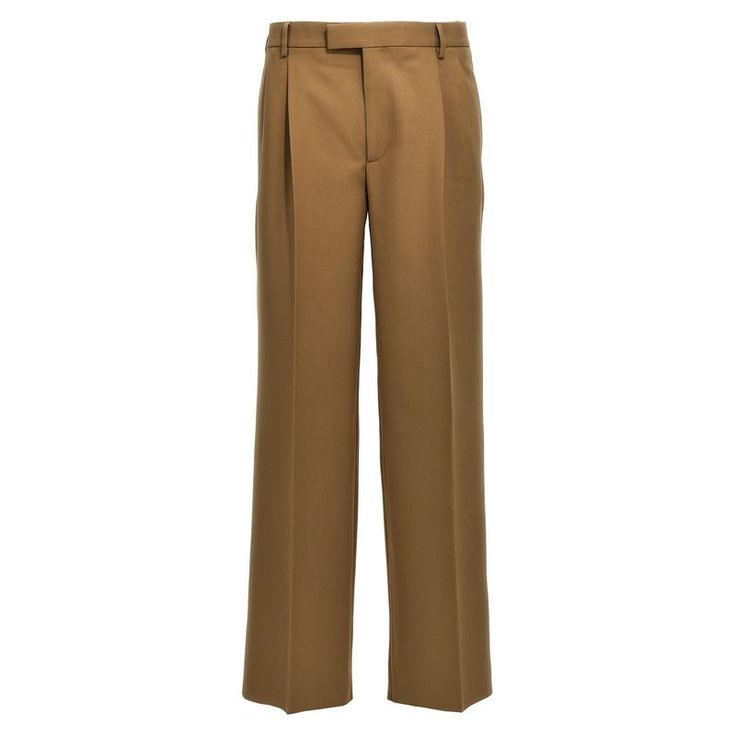 'Monumentale' Pants With Front Pleat, Zip, Hook And Button Closure, Pockets. Color: Beige Size & Fit: True To Size Fit Composition: 100% Polyester Made In: Italy Sku: Jul-757972z798c2708 Welcome To The Official Luosophy Poshmark Closet! Luosophy Is A Luxury Brand Reselling Company Founded In San Diego, Ca From 2016. All Our Products Are Imported From Italy And Sold In The Usa. We Do Our Best To Provide High Fashion, Luxury Items At Affordable Prices. We Guarantee All Our Products Are 100% Authen Chic Gucci Straight Leg Pants, Casual Gucci Pants With Pockets, Chic Gucci Pants For Formal Occasions, Casual Gucci Straight Leg Pants, Luxury Gucci Straight Leg Pants, Classic Gucci Wide Leg Pants, Gucci Wide Leg Pants For Spring, Gucci Wide-leg Pants For Spring, Chic Fall Gucci Bottoms