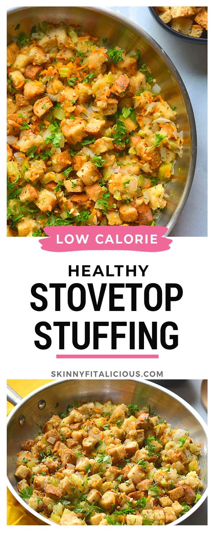 healthy stovetop stuffing is the perfect side dish for any meal