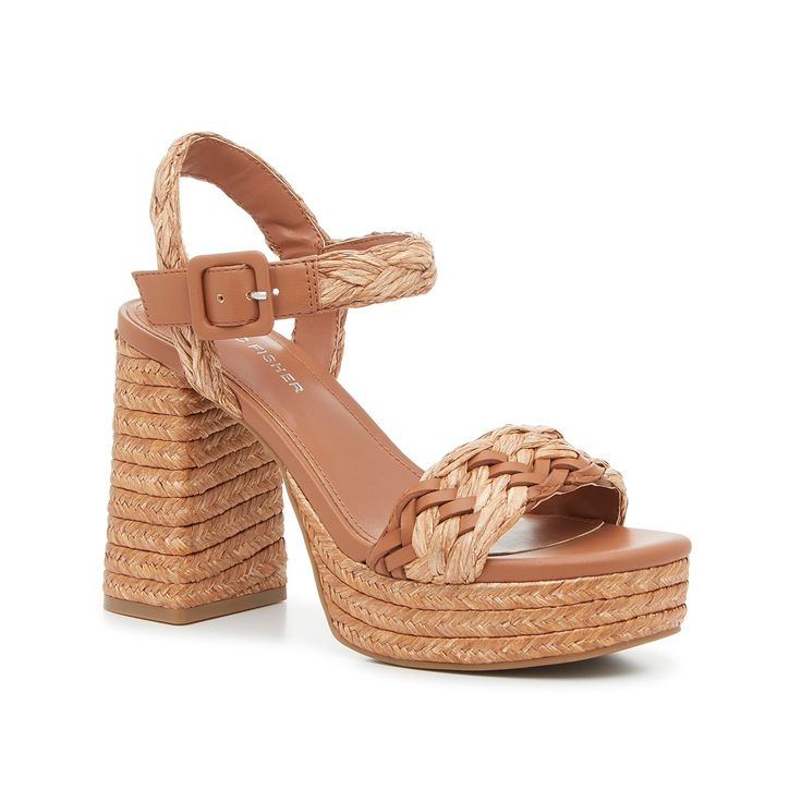 Marc Fisher-Seclude Platform Sandal Elevate a summery fit with the Seclude sandal from Marc Fisher. This raffia pair sports a chunky heel and platform that take your warm weather style to new heights. Summer Wedge Sandals With Chunky Platform And Block Heel, Summer Platform Heels With Open Heel, Summer Vacation Wedge Sandals With Padded Heel, Synthetic Stacked Heel Summer Heels, Vacation Chunky Platform Block Heels, Chunky Platform Block Heels For Vacation, Chunky Platform Heels For Vacation, Chunky Platform High Heels For Vacation, Chic Chunky Platform Heels For Vacation