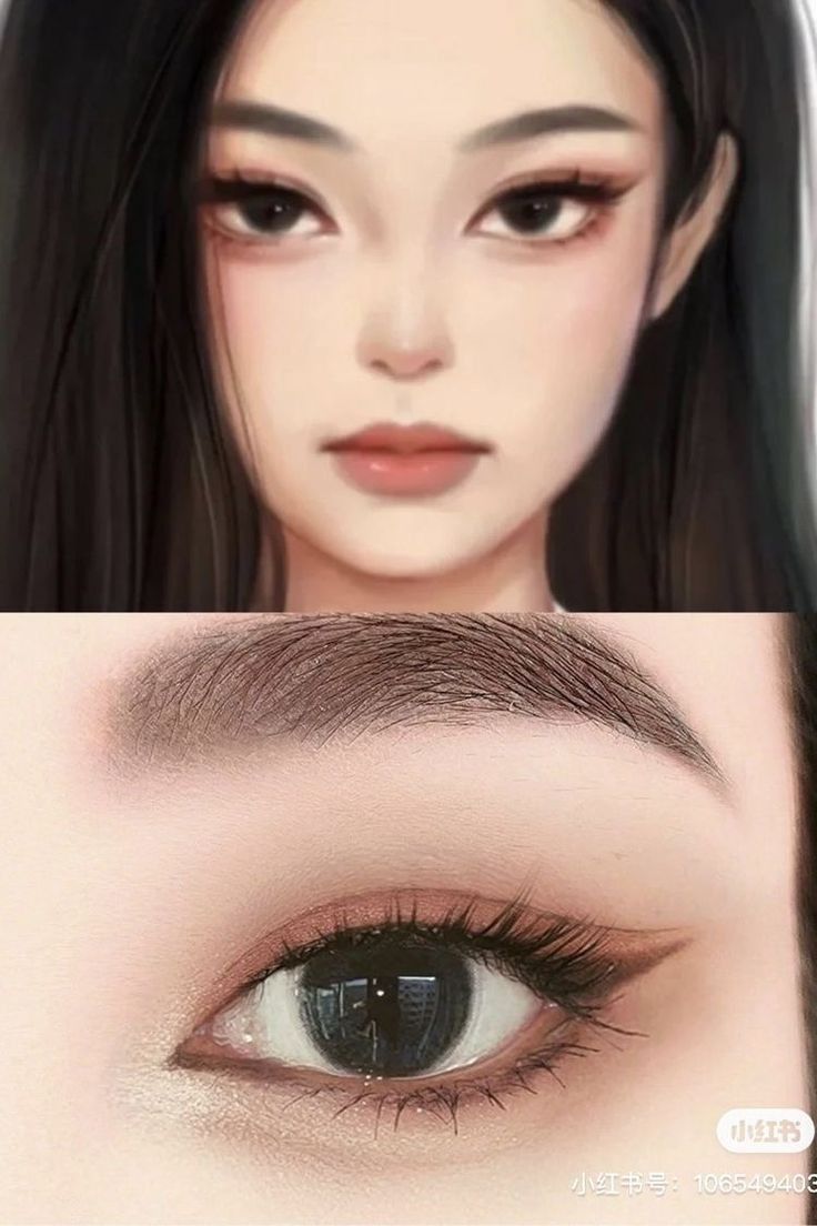 Anime Eye Makeup, Color Eyes, Makeup Inspired, Doll Eye Makeup, Korean Eye Makeup, Ulzzang Makeup, Makeup Artist Tips, Swag Makeup, Ethereal Makeup