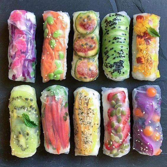 there are many different types of sushi rolls