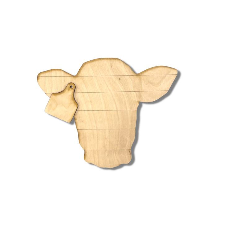 Cow Head - Shiplap - 1/4 - Kentucky Country Home, LLC Cow Template, Shiplap Wood, Cow Head, Painted Doors, Wood Cutouts, Highland Cow, Laser Cut, Craft Projects, Cow