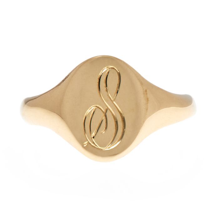 Large Heirloom Signet Ring Signet Rings Women Vintage, Catbird Jewelry, Signet Rings Women, Fall Rings, Zodiac Rings, S Ring, Gold Name Necklace, Zodiac Pendant, Initial Ring