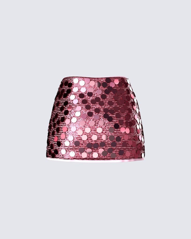 Our best-selling PHILO skirt, now in pink - you're welcome 💅 This mid-rise pink sequin mini skirt is the perfect look for any GNO. Made from sequin fabric, and complete with an invisible side zipper 🤩 Pink Cd, White Corset Dress, Sequin Mini Skirt, Yellow Mini Dress, Rhinestone Top, Mesh Maxi Dress, White Corset, Sequin Mini Skirts, Pink Skirt