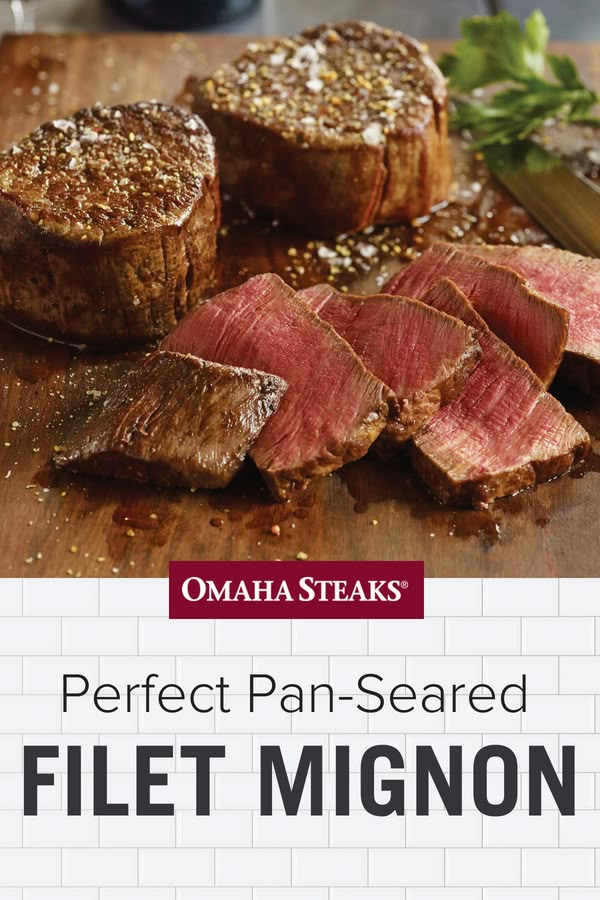 Perfect Pan-Seared Filet Mignon How To Cook The Perfect Filet Mignon, Filet Mignon Recipes Pan Seared And Oven, Fillet Mignon Recipes Oven, Cook Filet Mignon In Cast Iron, Pan Seared Tenderloin Steak, Cooking Filet Mignon In Cast Iron, Stove Top Filet Mignon, How To Cook Filet Mignon In The Oven, Pan Fried Filet Mignon Steaks