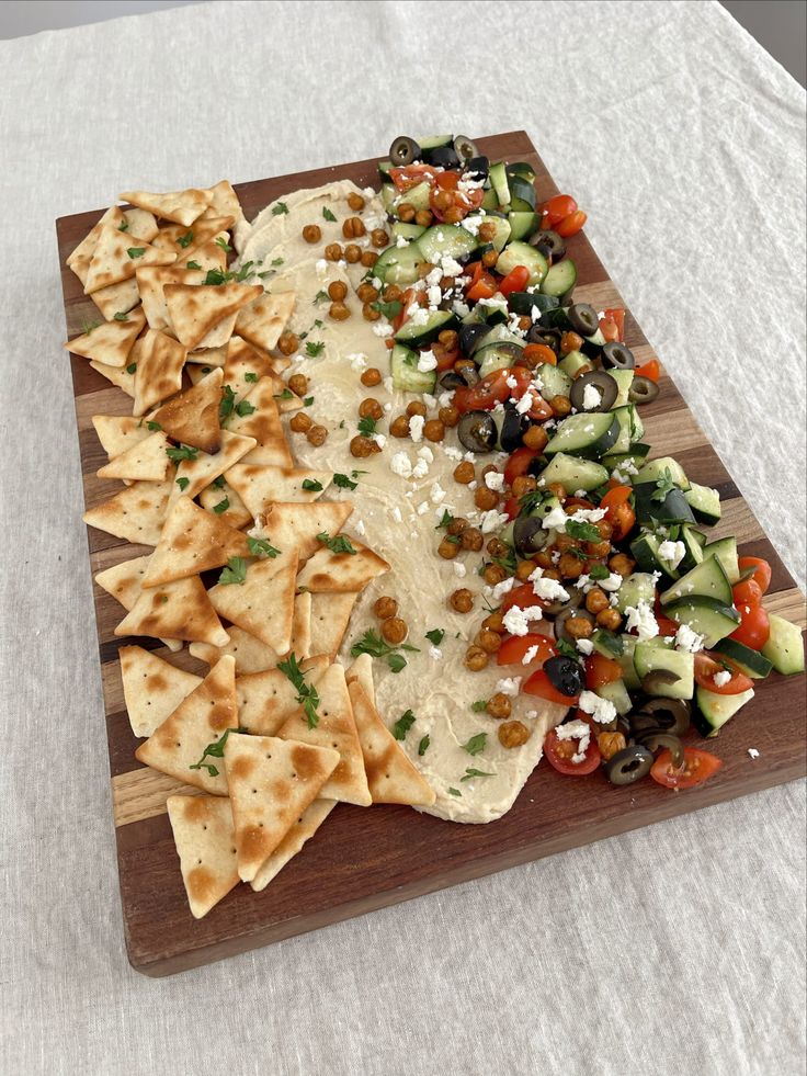 Hummus Board - Garianne's Table Hummus Board Ideas, Hummus Charcuterie Board, Hummus Board, Hummus Platter, Party Food Snacks, Snacks To Eat, Mini Cucumbers, Greek Seasoning, Party Snack Food