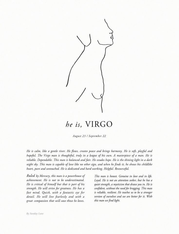 an image of a woman's profile with the words be is virgo