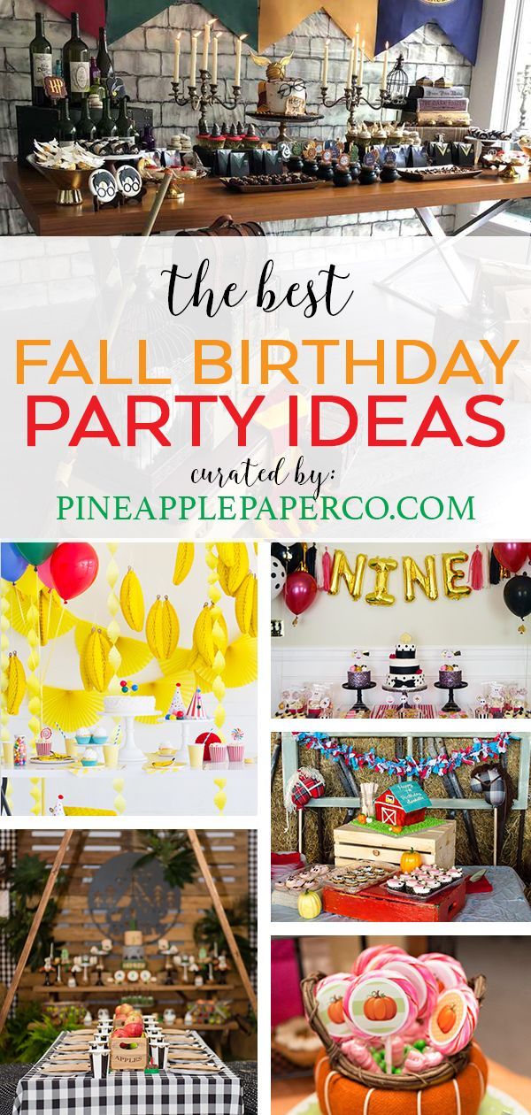 the best fall birthday party ideas and free printables