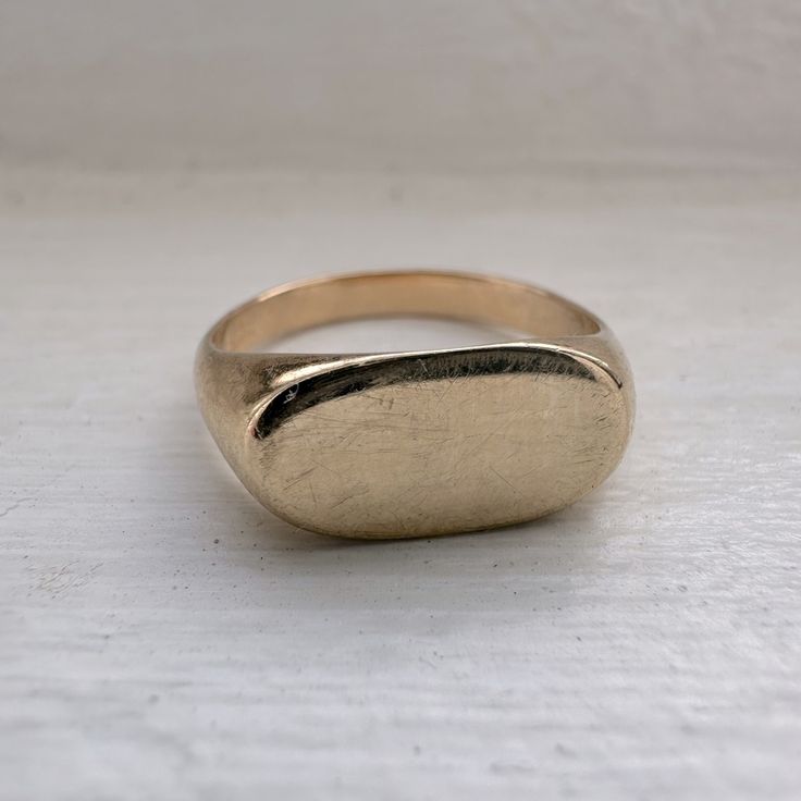 14k Solid Gold Signet Ring Wide Art, Gold Signet Ring, Jewelry Lookbook, Ring Color, Signet Ring, Womens Jewelry Rings, Jewelry Inspiration, Solid Gold, Lookbook