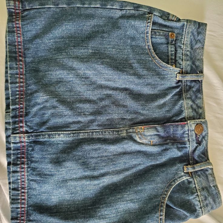 I Am Selling My Blue Jeans Skirt That Was Never Worn Except Trying It On. It Is In Great Condition. It Is A Size 12 In Girls. Cute Blue Lined Skirt Bottoms, Casual Blue Denim Skirt For School, Cute Blue Denim Skirt, Cute Blue Cotton Denim Skirt, Fitted Blue Denim Skirt For School, Blue Denim Lined Skort, Blue Jean Skirt, American Living, Jeans Skirt