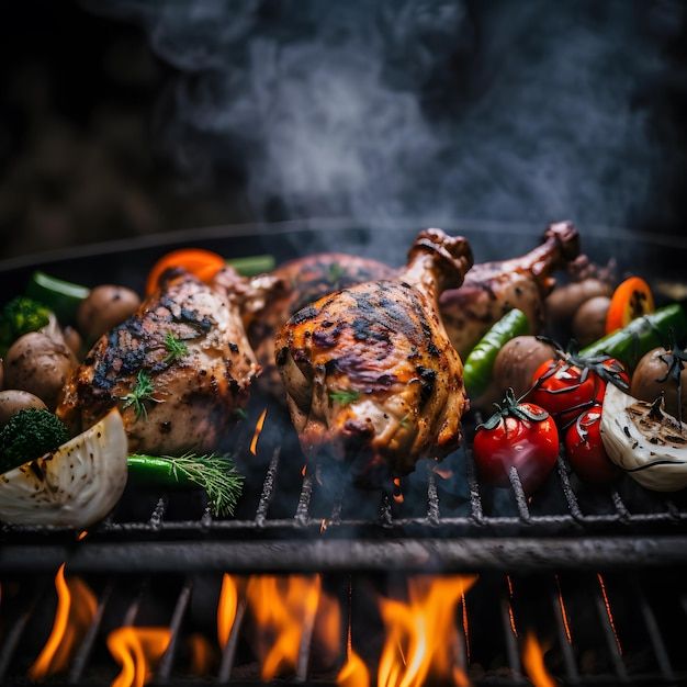 Photo photo grilled chicken legs on the ... | Premium Photo #Freepik #photo #cooked-chicken #grilled-chicken #baked-chicken #bbq-chicken Barbeque Chicken Grilled, Chicken Barbeque, Photo Grill, Grilled Chicken Legs, Barbeque Chicken, Chicken Grilled, Chicken Baked, Chicken Bbq, Beer Photos