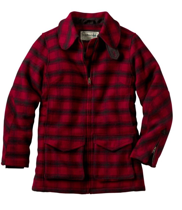 Maine Guide Wool Parka, PrimaLoft Womens Jackets Casual, Perfect Coat, Casual Jackets, Hunting Clothes, Red And Black Plaid, Outerwear Coats, L L Bean, Casual Jacket, Outerwear Women