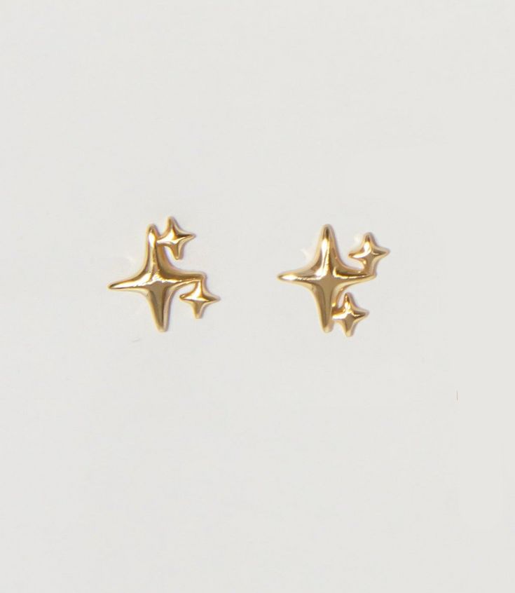 Sparkle Stud Earrings | En Route Jewelry Sparkle Stud Earrings, Aesthetic Stud Earrings, Tarnish Resistant Star Earrings, Elegant Hypoallergenic Star Earrings, Celestial Sterling Silver Earrings For Party, Elegant Star-shaped Cartilage Earrings, Elegant Sterling Silver Star Cartilage Earrings, Dainty Sterling Silver Star Earrings, Celestial Star Earrings For Anniversary