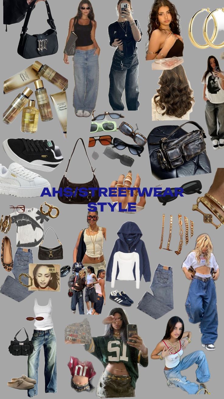 #ahs #streetwear #style Ahs Outfit Ideas, Ahs Style Aesthetic, Ahs Streetwear, Ahs Outfits, Ahs Aesthetic, Ahs Style, Trendy Outfits For Teens, Streetwear Style, 2025 Vision