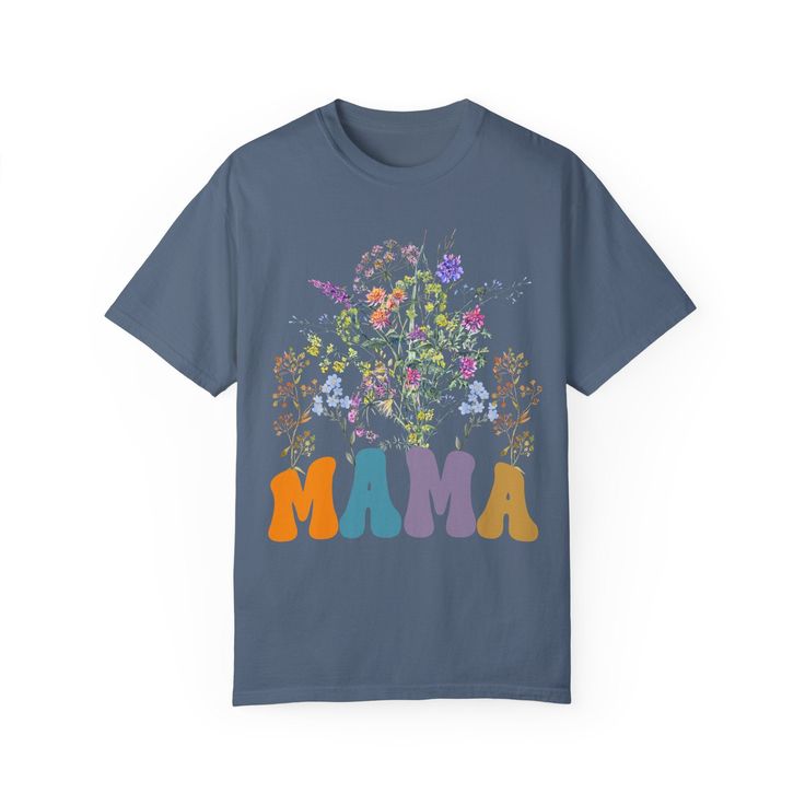 Wildflowers Mama Shirt, Retro Mom TShirt, Mother's Day Gift, Flower Shirts for Women, Floral New Mom Gift, Comfort Colors Shirt, CC1615 💫The soft-washed, garment-dyed fabric brings extra coziness to your wardrobe while the relaxed fit makes it an excellent daily choice. 💫The Comfort Colors 1717 tee is made with medium fabric consisting of high quality, 100% ring-spun US cotton for long-lasting comfort. 💫All Comfort Colors 1717 shirts feature pre-shrunk cotton for size retention and a signatur New Year's Games, Mom Tshirt, Gift Flower, New Mom Gift, Rap Tee, Comfort Colors Shirt, Gifts For Boss, Gifts For Grandparents, Gifts For Teachers