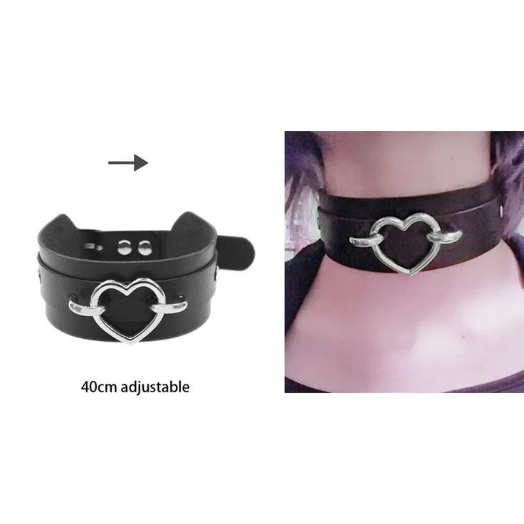 sexy and edgy accessory that is perfect for adding a touch of gothic and punk style to any outfit. Made of faux leather and featuring heart-shaped lock and key rivets, this choker necklace is perfect for women who want to express their love of hip hop, bondage, and cosplay fashion. The adjustable chain allows for a perfect fit, making this choker a versatile addition to any jewelry collection. Whether you're dressing up for a night out or adding some edge to your everyday look, this choker is su Goth Choker Necklaces, Punk Choker, Gothic Choker Necklace, Goth Choker, Gothic Boots, Cosplay Jewelry, Edgy Accessories, Gothic Chokers, Black Punks